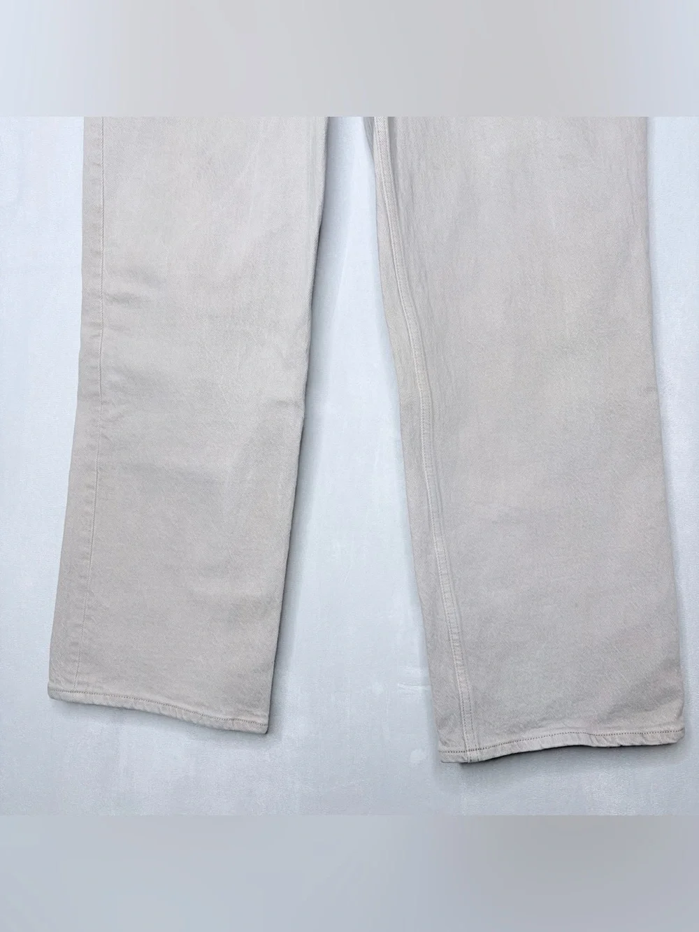 Abercrombie & Fitch Tan Curve Love Baggy Low Rise Jeans